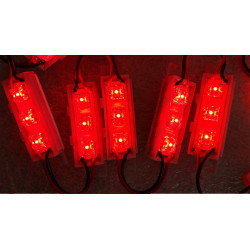 PAVE DE 3 LEDS RED
